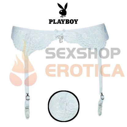 Portaligas premium blanco Playboy